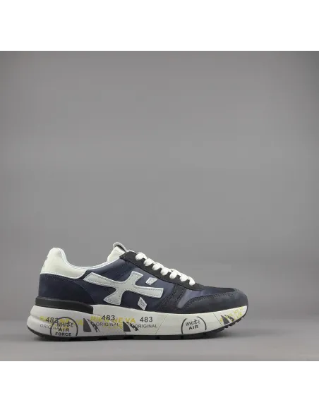 Premiata \ Sneakers Uomo Mick Camoscio E Tela Blu Scuro Prezzo 240,00