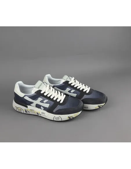 Premiata \ Sneakers Uomo Mick Camoscio E Tela Blu Scuro Prezzo 240,00