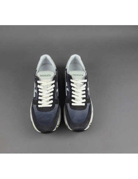 Premiata \ Sneakers Uomo Mick Camoscio E Tela Blu Scuro Prezzo 240,00