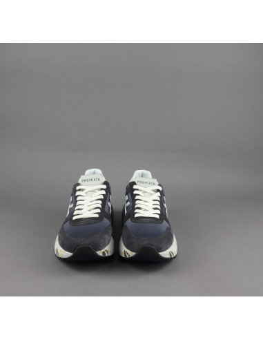 Premiata \ Sneakers Uomo Mick Camoscio E Tela Blu Scuro Prezzo 240,00