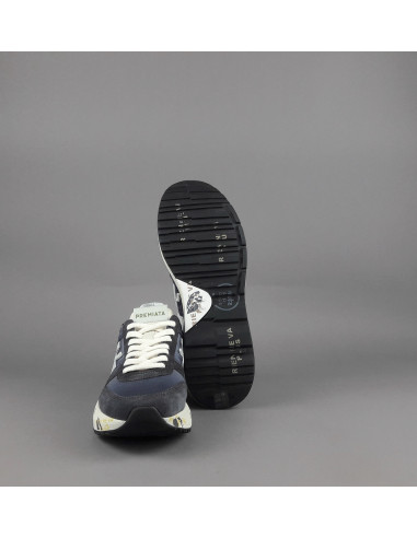 Premiata \ Sneakers Uomo Mick Camoscio E Tela Blu Scuro Prezzo 240,00