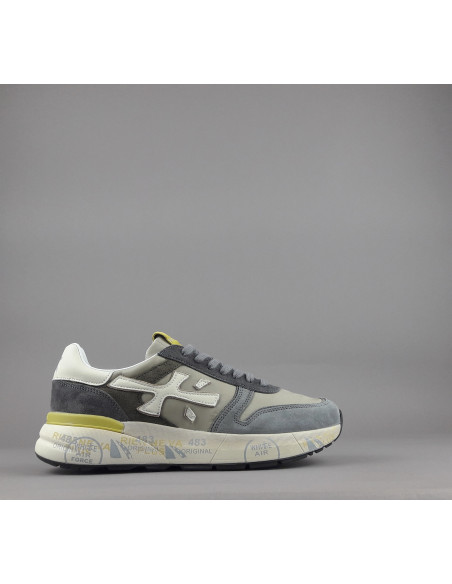 Premiata \ Sneakers Uomo Mick Camoscio E Tela Grigio Prezzo 240,00