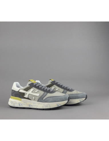 Premiata \ Sneakers Uomo Mick Camoscio E Tela Grigio Prezzo 240,00