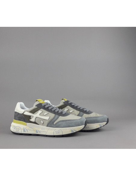 Premiata \ Sneakers Uomo Mick Camoscio E Tela Grigio Prezzo 240,00