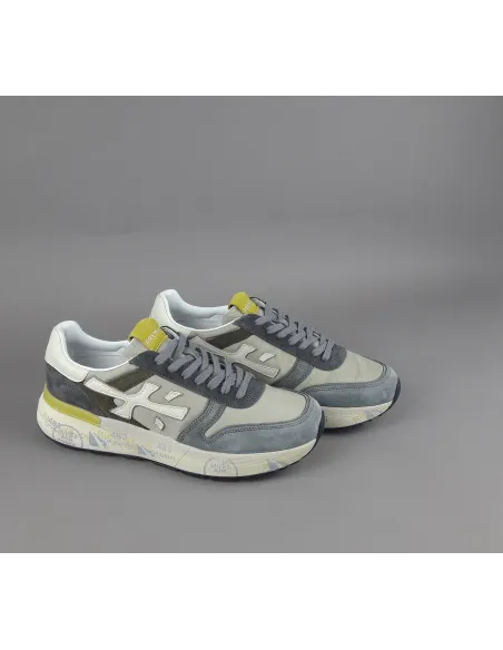 Premiata \ Sneakers Uomo Mick Camoscio E Tela Grigio Prezzo 240,00