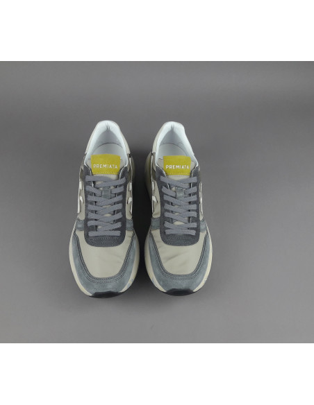 Premiata \ Sneakers Uomo Mick Camoscio E Tela Grigio Prezzo 240,00