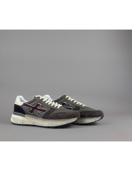 Premiata \ Sneakers Uomo Mick Camoscio E Tela Marrone Scuro Prezzo 240,00