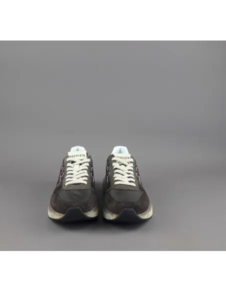 Premiata \ Sneakers Uomo Mick Camoscio E Tela Marrone Scuro Prezzo 240,00