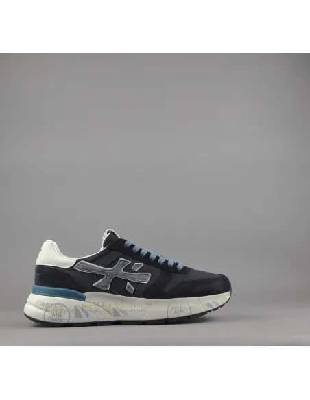 Premiata \ Sneakers Uomo Mick Camoscio E Tela Blu Scuro Prezzo 240,00