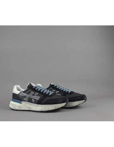 Premiata \ Sneakers Uomo Mick Camoscio E Tela Blu Scuro Prezzo 240,00