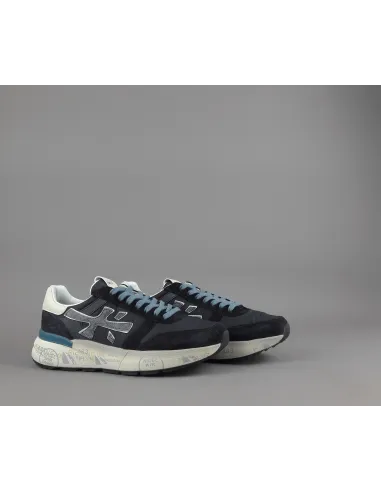 Premiata \ Sneakers Uomo Mick Camoscio E Tela Blu Scuro Prezzo 240,00