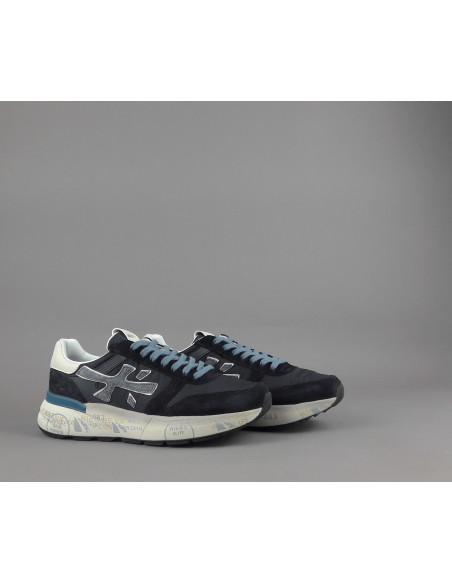 Premiata \ Sneakers Uomo Mick Camoscio E Tela Blu Scuro Prezzo 240,00
