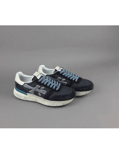 Premiata \ Sneakers Uomo Mick Camoscio E Tela Blu Scuro Prezzo 240,00