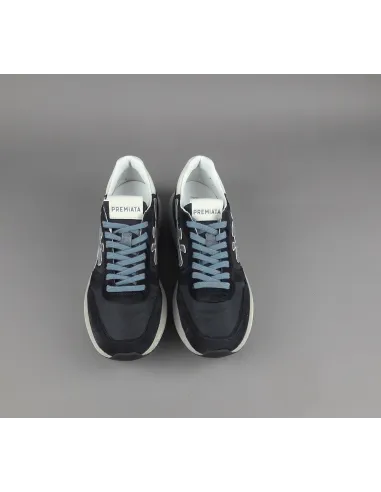 Premiata \ Sneakers Uomo Mick Camoscio E Tela Blu Scuro Prezzo 240,00
