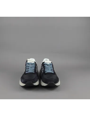 Premiata \ Sneakers Uomo Mick Camoscio E Tela Blu Scuro Prezzo 240,00