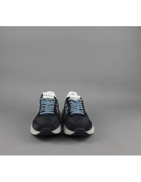 Premiata \ Sneakers Uomo Mick Camoscio E Tela Blu Scuro Prezzo 240,00