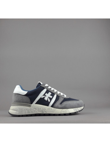 Premiata \ Sneakers Uomo Lander Camoscio Tela Grigio Prezzo 240,00