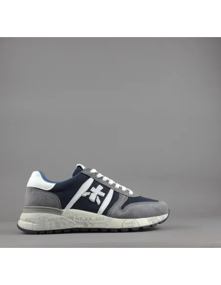 Premiata \ Sneakers Uomo Lander Camoscio Tela Grigio Prezzo 240,00
