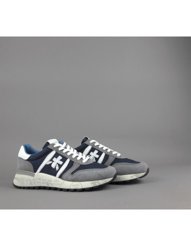 Premiata \ Sneakers Uomo Lander Camoscio Tela Grigio Prezzo 240,00