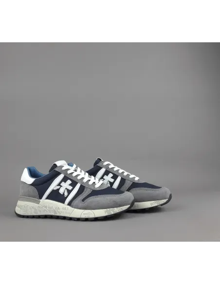 Premiata \ Sneakers Uomo Lander Camoscio Tela Grigio Prezzo 240,00