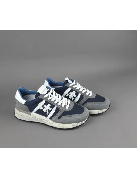 Premiata \ Sneakers Uomo Lander Camoscio Tela Grigio Prezzo 240,00