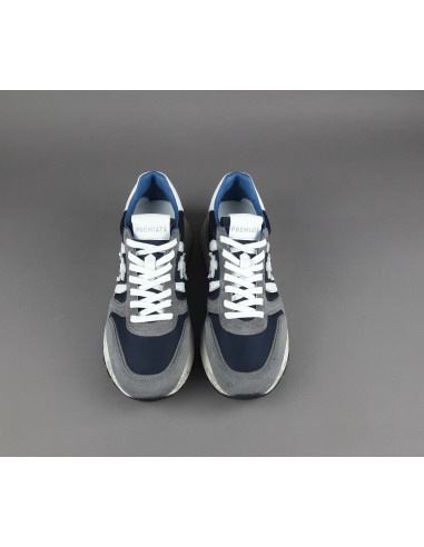 Premiata \ Sneakers Uomo Lander Camoscio Tela Grigio Prezzo 240,00