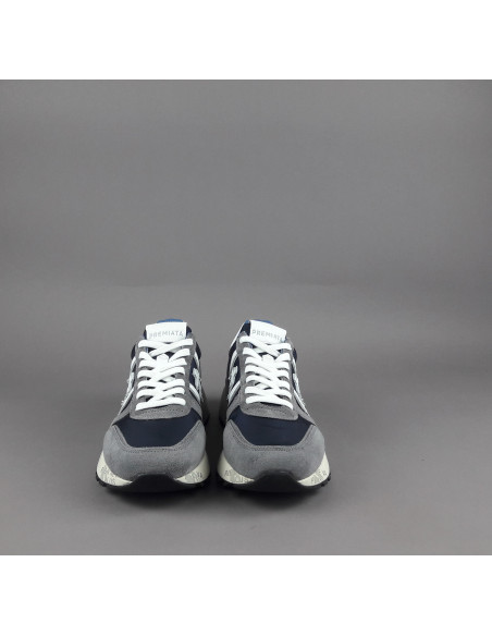 Premiata \ Sneakers Uomo Lander Camoscio Tela Grigio Prezzo 240,00