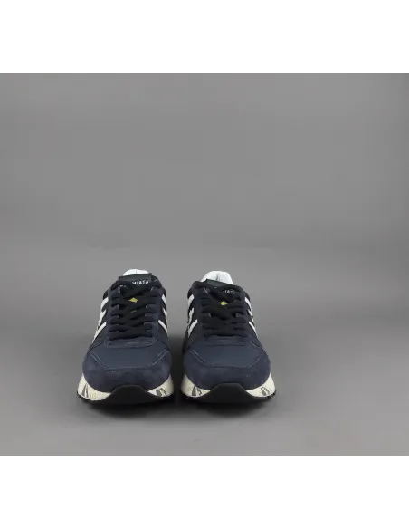 Premiata \ Sneakers Uomo Lander Camoscio Tela Blu Scuro Prezzo 240,00