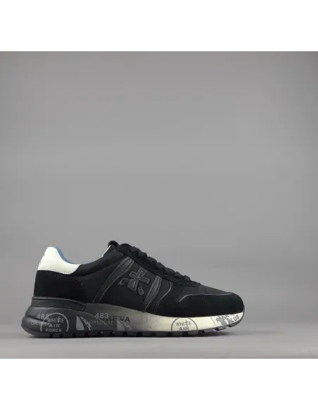 Premiata \ Sneakers Uomo Lander Camoscio Tela Nero Prezzo 240,00