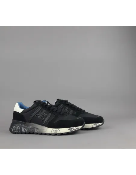 Premiata \ Sneakers Uomo Lander Camoscio Tela Nero Prezzo 240,00