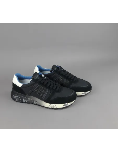 Premiata \ Sneakers Uomo Lander Camoscio Tela Nero Prezzo 240,00
