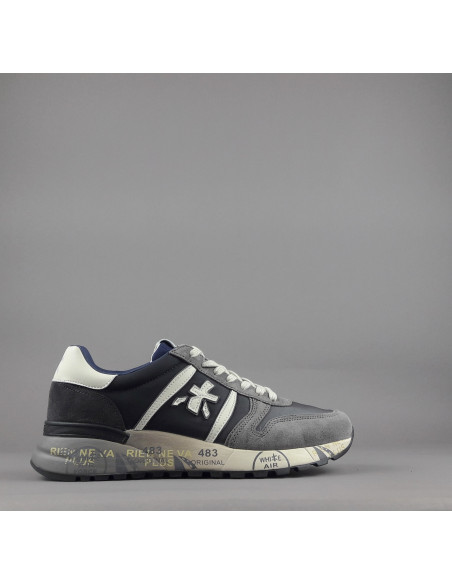 Premiata \ Sneakers Uomo Lander Camoscio Tela Grigio Prezzo 240,00