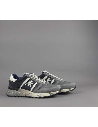 Premiata \ Sneakers Uomo Lander Camoscio Tela Grigio Prezzo 240,00