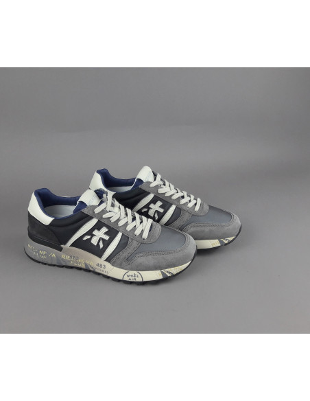 Premiata \ Sneakers Uomo Lander Camoscio Tela Grigio Prezzo 240,00