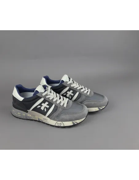 Premiata \ Sneakers Uomo Lander Camoscio Tela Grigio Prezzo 240,00