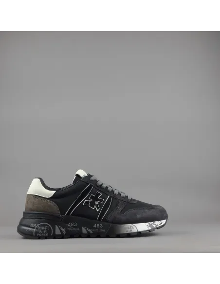 Premiata \ Sneakers Uomo Lander Camoscio Tela Antracite Prezzo 240,00
