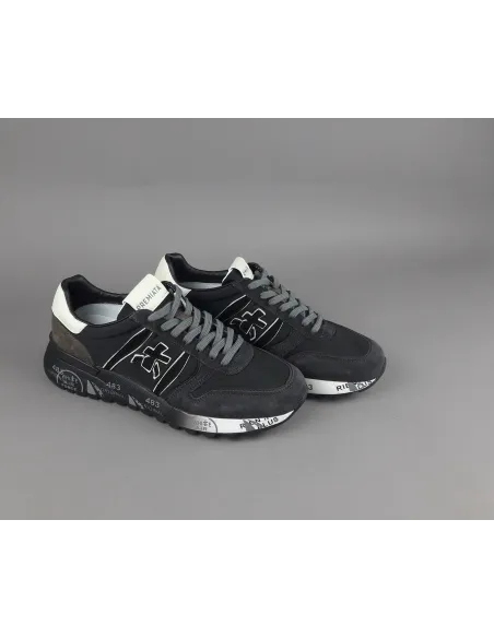 Premiata \ Sneakers Uomo Lander Camoscio Tela Antracite Prezzo 240,00