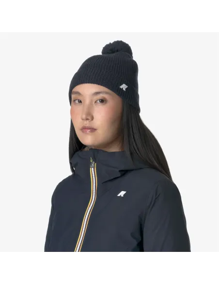 K-Way \ Cappello Lana A Costine Blu Scuro Melange Prezzo 55,00