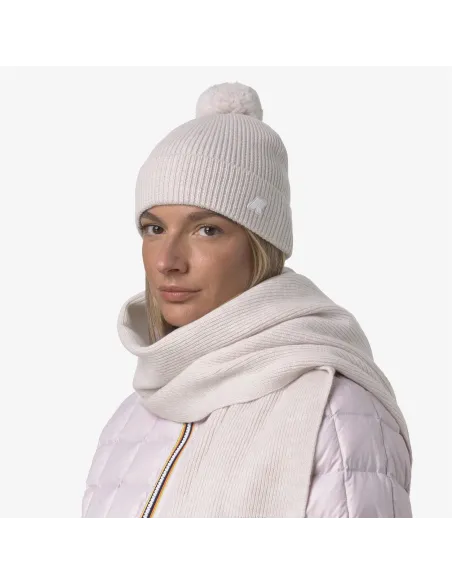 K-Way \ Cappello Lana A Costine Rosa Chiaro Melange Prezzo 55,00
