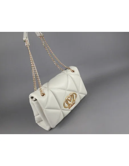 Love Moschino \ Borsa A Spalla Donna Pu Trapuntato Avorio Prezzo 230,00