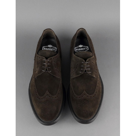 Barrett Derby Uomo Camoscio Testa Di Moro Prezzo 350,00
