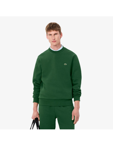 Lacoste \ Felpa Uomo Misto Cotone Verde Scuro Prezzo 130,00