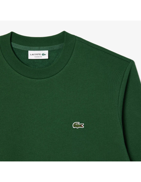 Lacoste \ Felpa Uomo Misto Cotone Verde Scuro Prezzo 130,00