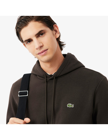 Lacoste \ Felpa Uomo Misto Cotone Marrone Scuro Prezzo 145,00