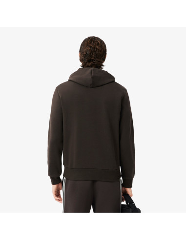 Lacoste \ Felpa Uomo Misto Cotone Marrone Scuro Prezzo 145,00