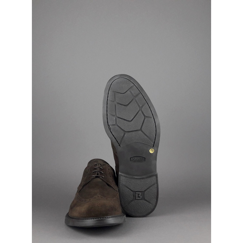 Barrett Derby Uomo Camoscio Testa Di Moro Prezzo 350,00