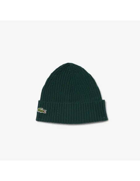 Lacoste \ Cappello Unisex Lana a Costine Verde Scuro Prezzo 55,00
