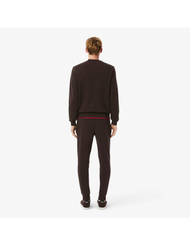 Lacoste \ Pantaloni In Felpa Uomo Misto Cotone Marrone Scuro Prezzo 120,00