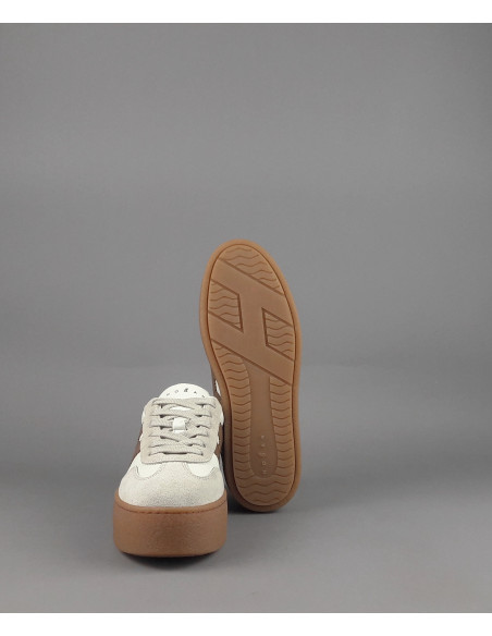 Hogan \ Sneakers Donna H698 Pelle E Camoscio Avorio Prezzo 450,00