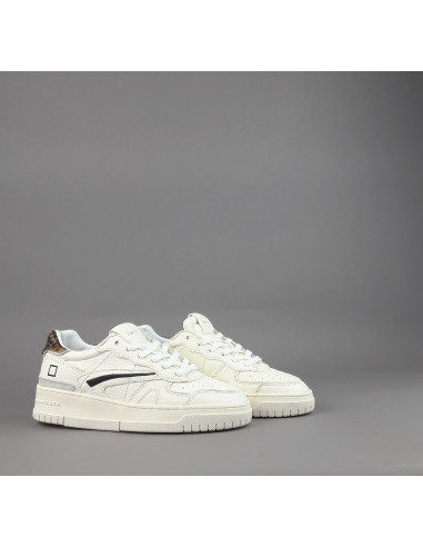 D.A.T.E. \ Sneakers Torneo Pop Donna Pelle Bianco Opaco Prezzo 205,00